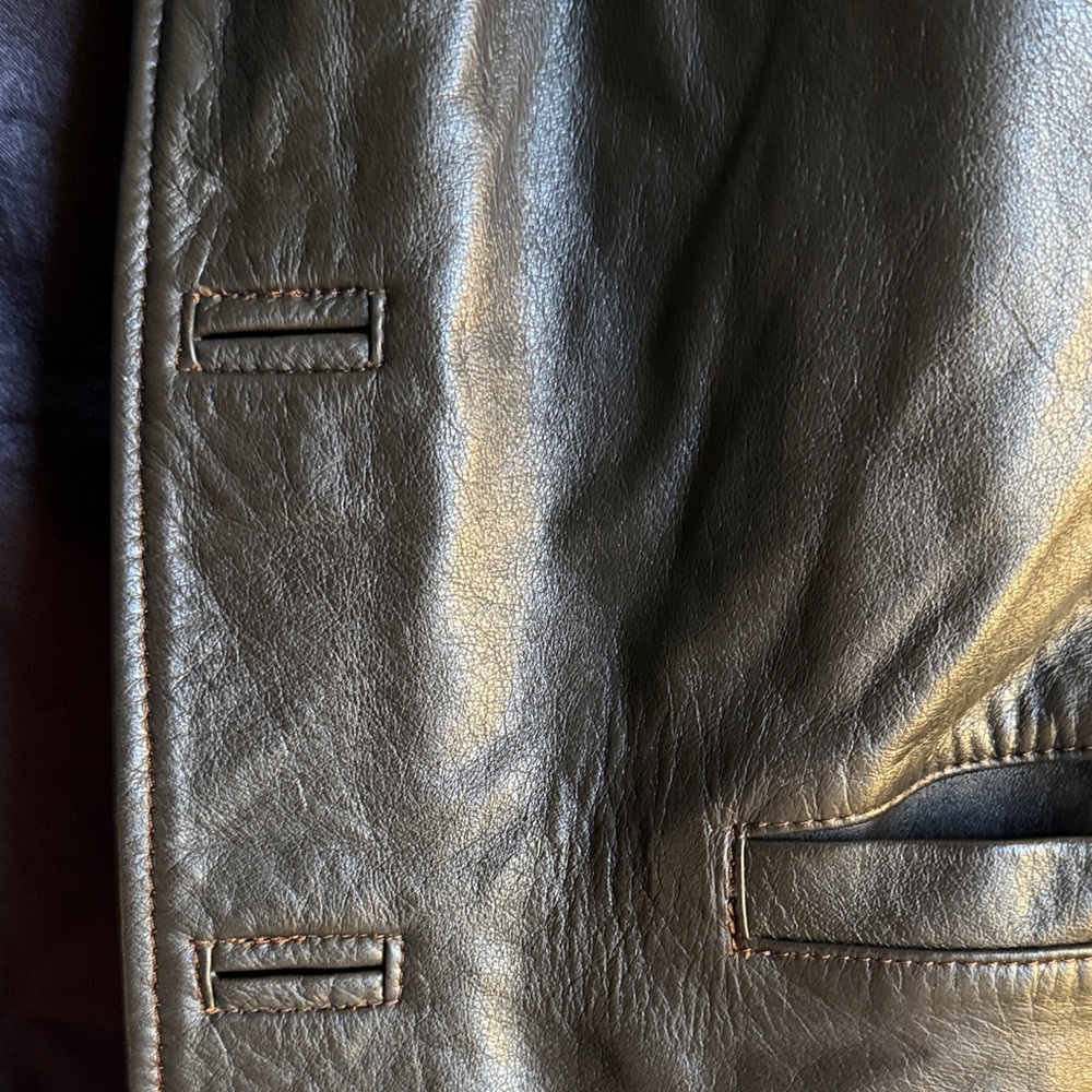 Vintage Black Leather Jacket - Picture 4 of 4